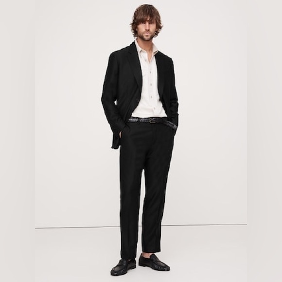 BANANA REPUBLIC SIGNATURE ITALIAN HOPSACK SUIT PANT